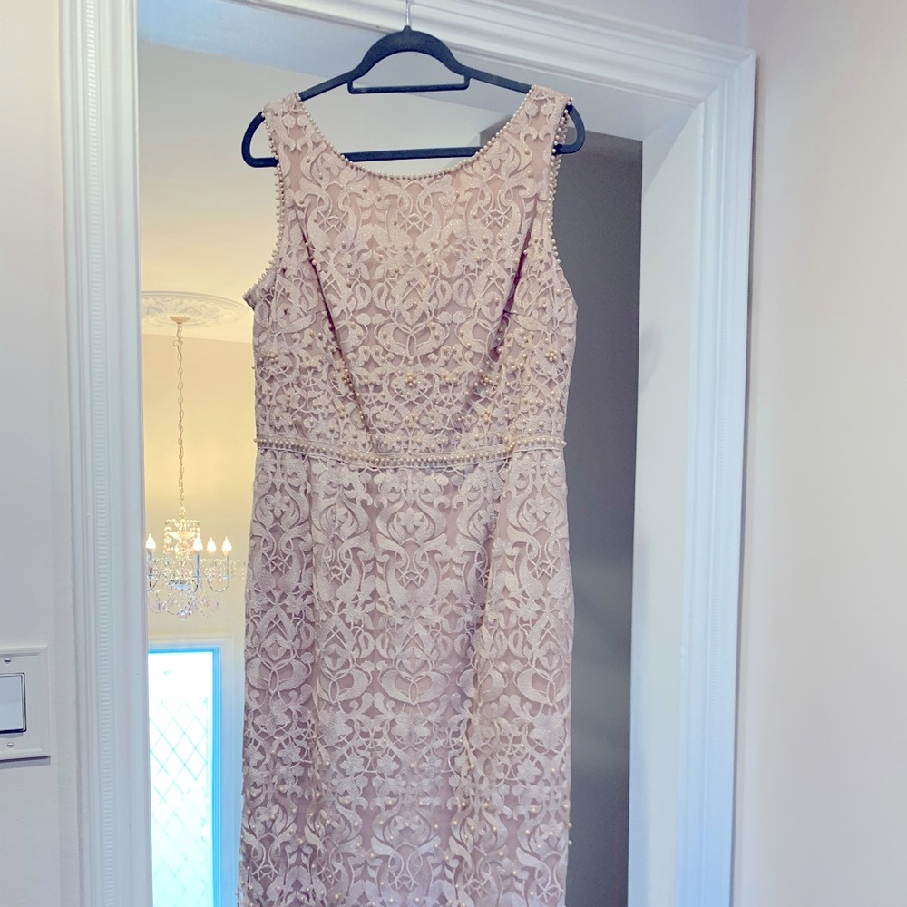 Marchesa dress with pearls